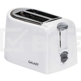 Тостер Galaxy GL 2906, белый, пластик, 850 Вт