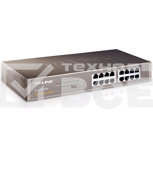 Сетевой коммутатор TP-Link SMB TL-SF1016 Коммутатор 16-port 10/100M Desktop Switch, 16 10/100M RJ45 ports, Plastic case