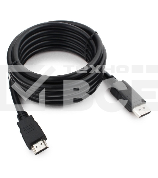 Кабель DisplayPort-HDMI Gembird/Cablexpert 3м, 20M/19M, черный, экран, пакет(CC-DP-HDMI-3M)