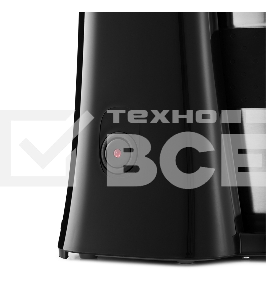 Кофеварка капельная Kitfort KT-729 черный/серебристый, исп. кофе - молотый, 0.35 л, 650 Вт.