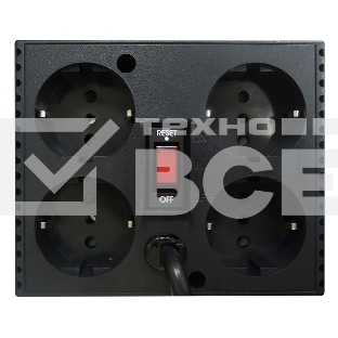 Стабилизатор напряжения Powercom Voltage Regulator, 3000VA, Black, Schuko