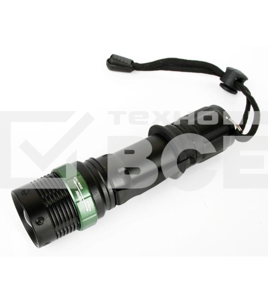 Фонарь Ultraflash E142акку. 220В, черн., CREE 3 ватт, фокус, 3 реж., 18650, пласт. бокс 12187