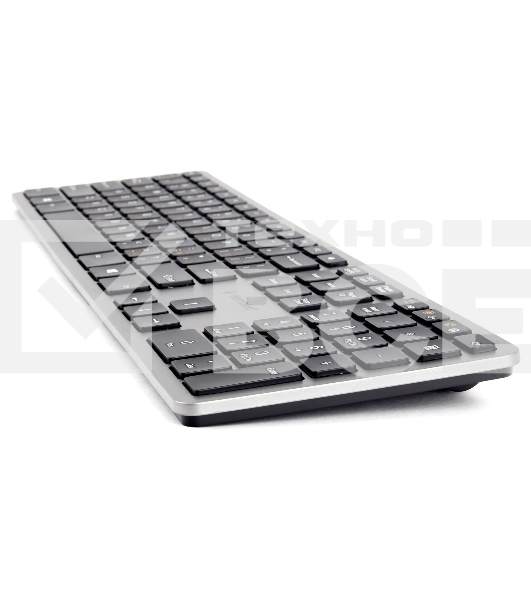 Клавиатура Gembird KBW-3 беспроводная, USB, серебристый/чёрный