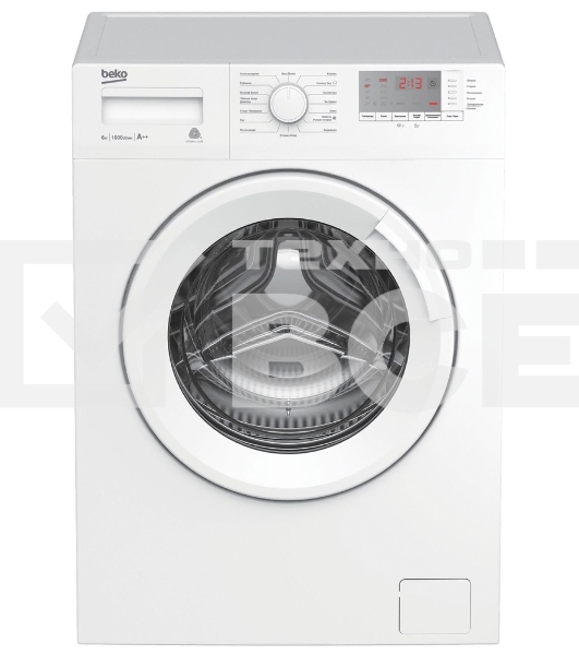 Стиральная машина Beko WRE6512BWW белый, загрузка фронтальная 6 кг, 1000 об/мин., класс: А