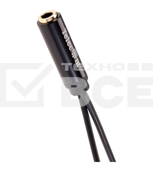 Кабель-адаптер  2*3.5ST(M)/3.5 ST(F), 0.2м, Telecom PRO <TAV205M-0.2M>