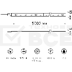 Лента Gauss LED Elementary 5050/60-SMD 14.4W 12V DC теплый белый IP20 (ZIP Bag 5м), фото 1