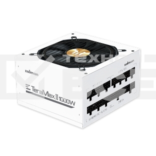Блок питания Zalman TeraMax II, 1000Вт, 120мм, 80 PLUS Gold, модульный, белый