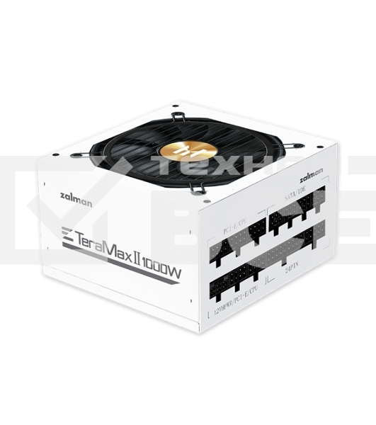 Блок питания Zalman TeraMax II, 1000Вт, 120мм, 80 PLUS Gold, модульный, белый