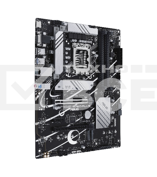 Материнская плата ASUS PRIME B760-PLUS, LGA 1700, Intel B760, 4xDDR5, 4xSATA, 3xM.2, 1xPCIe 4.0 x4, 1xPCIe 5.0 x16, 2xPCIe x1, 1xDP, 1xHDMI, 1xVGA, 2xUSB-A 3.2 Gen 2, 1xUSB-C 3.2 Gen 2x2, 1x 2.5Gb LAN, 3x3.5 мм, 7.1, ATX