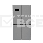 Холодильник Hotpoint HFP4 625I X нержавеющая сталь, трёхкамерный, 376/165л, морозилка снизу, No Frost, Side by Side, фото 1