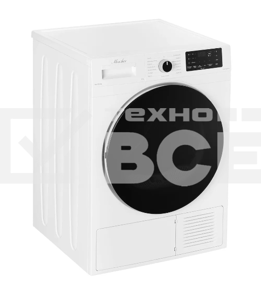 Сушильная машина Monsher MDM 595 Blanc белый, 10 кг, сушка - тепловой насос, программ - 15, 59.5 x 85.5 x 66.5 см
