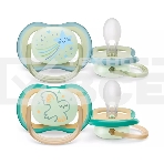 Пустышка Philips Avent ultra air, ночная, звезда/сова, 0-6 мес., 2 шт., фото2