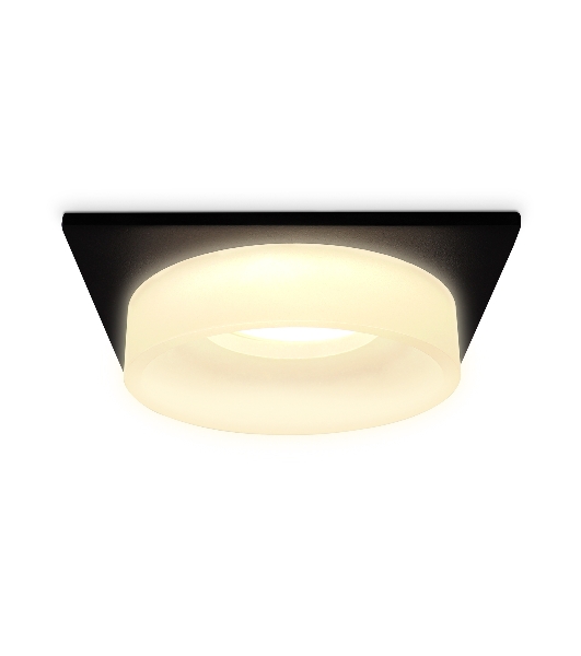 Светильник Ambrella light TN1316 SBK/FR черный песок/белый матовый GU5.3 92*92*45