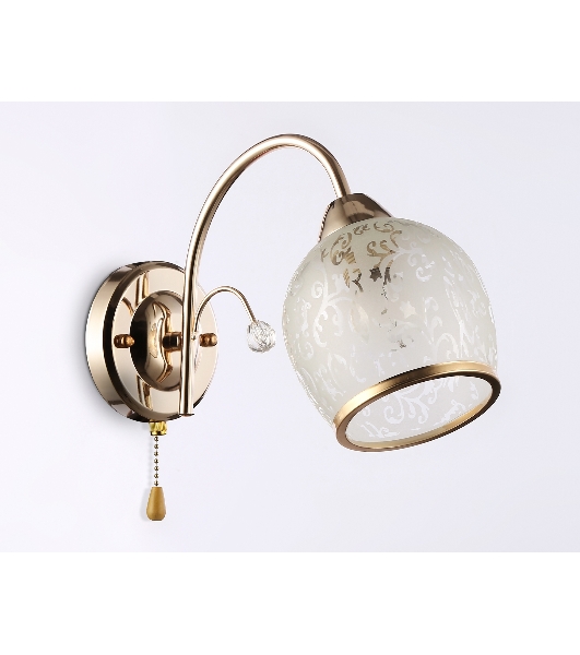 Светильник Ambrella light TR3195 GD/CL/FR золото/прозрачный/белый матовый E27 max 40W 190*110*290