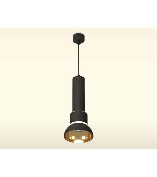 Светильник Ambrella Light XP8111007 SBK/PYG/CL черный песок/золото желтое полированное/прозрачный GX53