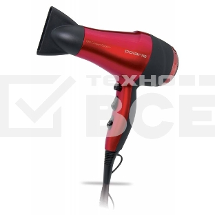 Фен Polaris PHD 2077i 2000Вт красный/черный