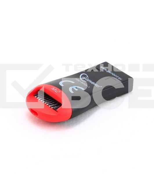 Картридер внешний USB2.0 Gembird, для считывания MicroSD карт, блистер