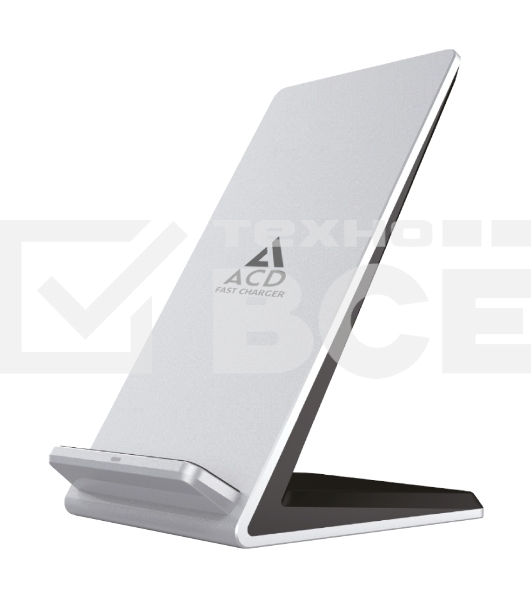 Зарядное устройство ACD-W102S-F1S 10Вт, беспроводная Qi, 2-катушки с QC, 5В/2А ~ 9В/1,8А RTL