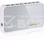 Коммутатор TP-Link SOHO TL-SF1008D Коммутатор 8-port 10/100M mini Desktop Switch, 8 10/100M RJ45 ports, Plastic case, фото6