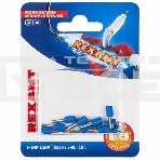 Наконечник штыревой втулочный Rexant изолированный, F-8 мм, 2.5 мм², НШВи 2.5-8 / Е 2,5-8 / E2508, синий, в упак. 10 шт., фото 1