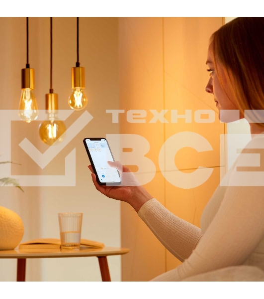 Лампа светодиодная WiZ Wi-Fi BLE50WST64E27920-50Amb1PF/6