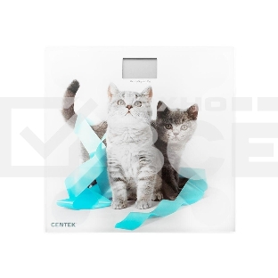 Весы напольные Centek CT-2426 Kitten электронные 180кг, 0,1кг, LCD 45x28, размер 26х26см