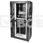 Шкаф серверный ПРОФ напольный 42U (600x1200) дверь перфор., задние двойные перфор., черный, в сборе (ШТК-СП-42.6.12-48АА-9005) (1 коробка), фото5