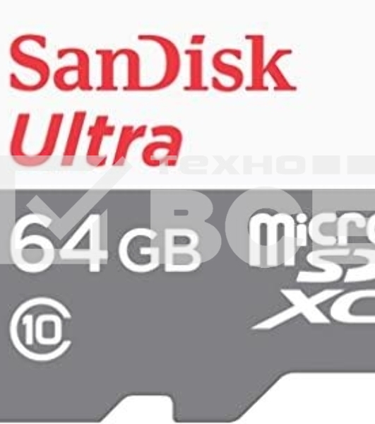 Флеш карта microSD 64GB SanDisk microSDXC Class 10 Ultra UHS-I 100MB/s