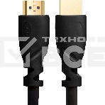 Кабель GCR Premium 1.8m HDMI 2.0, HDR, Ultra HD 4K60 Hz/ 5K30Hz, 3D, Ethernet 18.0 Гбит/с, OD8.0mm, 28/26 AWG, черный, фото4