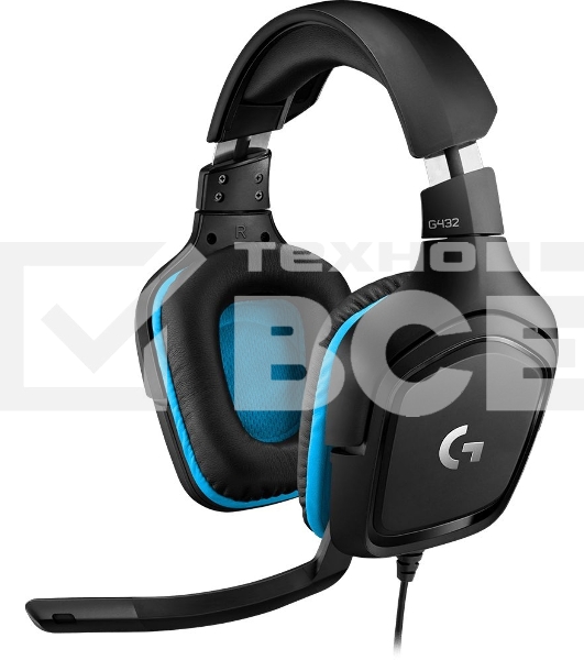 Гарнитура Logitech Headset G432 Wired Gaming Leatherette Retail