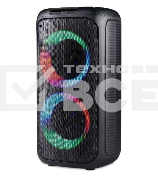 Минисистема Hyundai H-MC1231 черный 40Вт FM USB BT micro SD