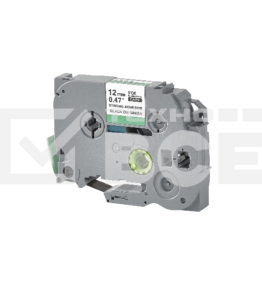 Кассета с лентой S'OK by Sakura Printing TZES731 для Brother, черный на зеленом, 12мм/8м, наклейка