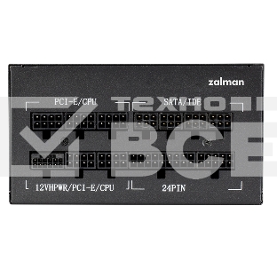 Блок питания Zalman, TeraMax II, 1200Вт, 120мм, 80 PLUS Gold, модульный, черный