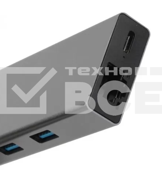Адаптер VCOM CU459 Type-Cm --> RJ-45+2USB3.0(f) + PD100 Вт Alum Shell VCOM <CU459>