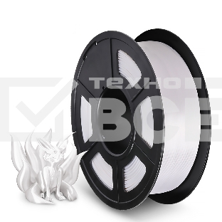 Филамент NVPRINT Silk PLA+ White для 3D печати диаметр 1.75мм  длина 330 метров  масса 1 кг