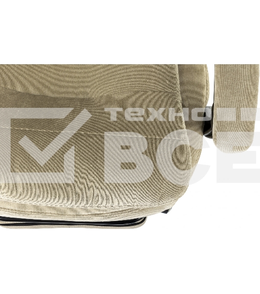 Кресло руководителя Бюрократ T-9950MSG-F Fabric песочный Light-21, крестов. пластик, подст. для ног