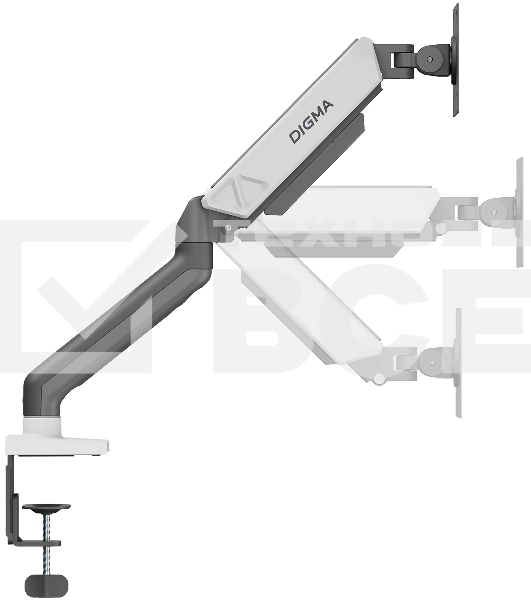 Кронштейн для мониторов ЖК Digma D-MM101 серый 17