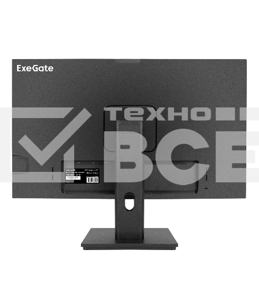 Монитор 27' ExeGate SuperView EA2700A IPS 1920x1080, 75 Гц, 5 мс, 16:9, 250 кд/м², HDMI 1.4, VGA, веб-камера (2 Мп), 3.5 мм, черный
