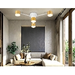 Потолочный светильник Ambrella light FL51720/4 WH/GD белый/золото GX53/4 max 12W 645*135, фото4