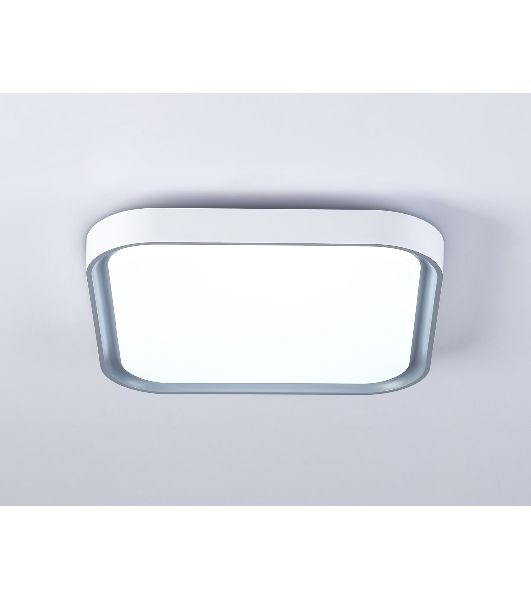 Потолочный светодиодный светильник Ambrella light FZ1250 WH/GR белый/серый 18W 5000K 250*250*60 (Без ПДУ)