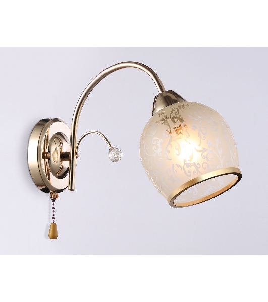 Светильник Ambrella light TR3195 GD/CL/FR золото/прозрачный/белый матовый E27 max 40W 190*110*290