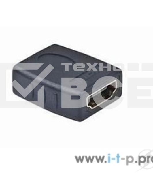 Переходник Gembird Переходник HDMI-HDMI 19F/19F, золотые разъемы, пакет A-HDMI-FF