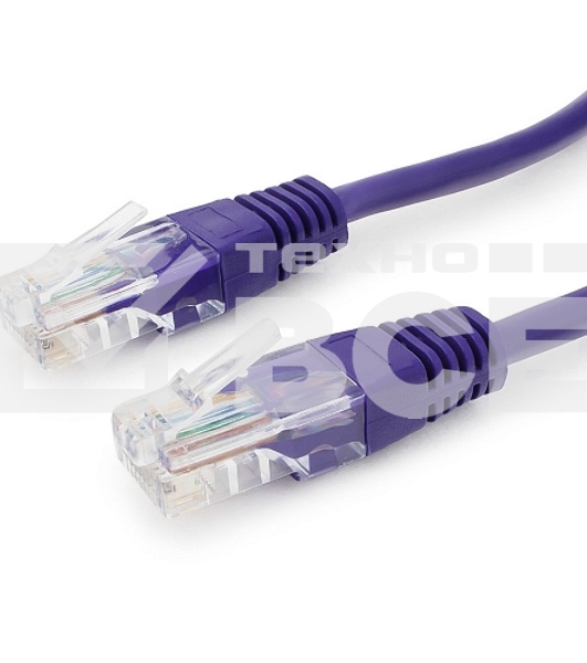 Патч-корд UTP Cablexpert кат.5e, 0.25м, литой, многожильный (фиолетовый)