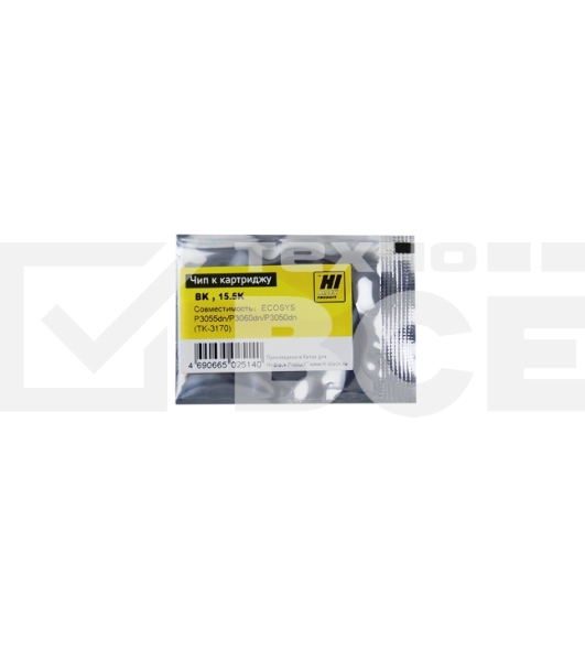Чип Hi-Black к картриджу Kyocera ECOSYS P3055dn/P3060dn/P3050dn (TK3170), Bk, 15,5K