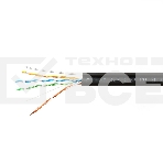 Кабель SkyNet Premium UTP outdoor 4x2x0,51 на тросу, медный, FLUKE TEST, кат.5e, однож., 305 м, на катушке, черный, фото2