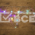 Гирлянда Айсикл NEON-NIGHT (255-009)(бахрома) светодиодный, 1,8 х 0,5 м, прозрачный провод, 230 В, диоды RGB, фото 1
