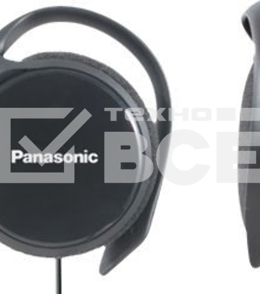 Наушники накладные Panasonic RP-HS46E-K 1.1м черный проводные (крепление за ухом)