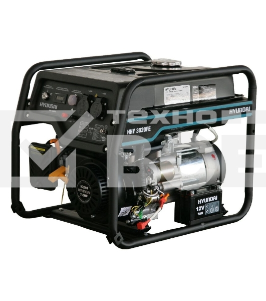 Электрогенератор бензиновый Hyundai HHY 3020FE, 3.1 кВт, 69 дБ, 49 кг