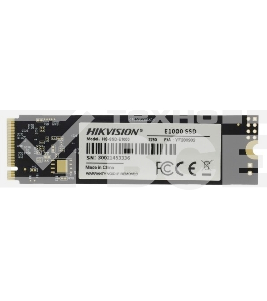 Накопитель SSD Hikvision HS-SSD-E1000/256G Hiksemi, 256Gb, PCIe 3.0 x4, M.2 2280, NVMe, R/W 1900/1200