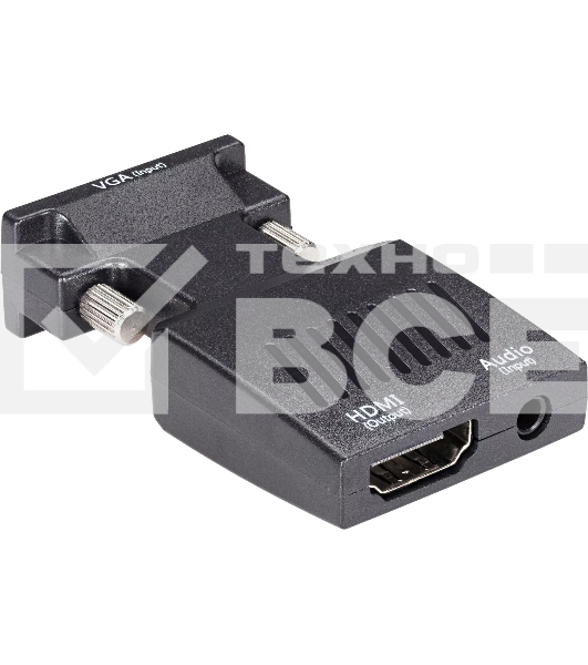 Переходник VCOM CA337A VGA(M)+audio+microUSB --> HDMI(F)1080*60Hz